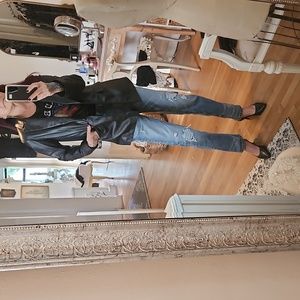 NWT Bod & Christensen genuine leather blazer